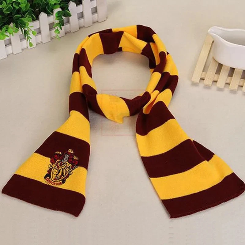 Anime 4 Colors Harris Scarf Hogwarts Slytherin University Emblem Gryffindor Scarfs Cosplay Accessories Gift Prop Party
