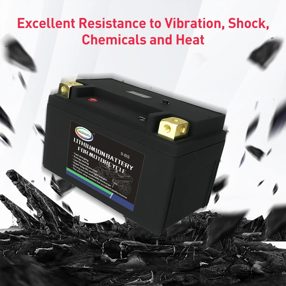 12V Motorcycle Battery LiFePO4 Lithium CCA 350A With BMS Jump Starter 12v Rechargeable Motorcycle Battery For Scooter KTM Yamaha