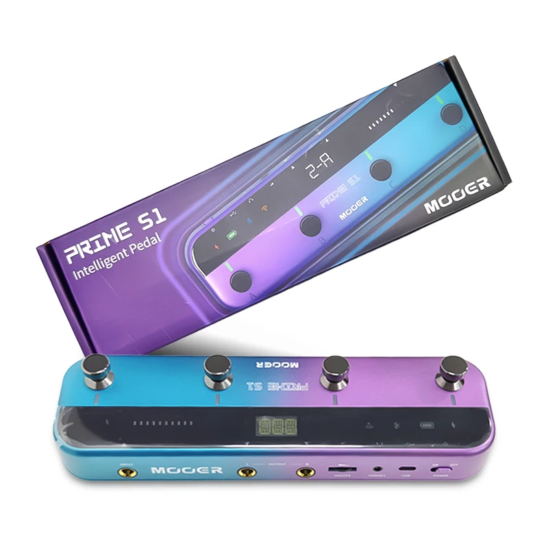 MOOER Guitar Pedal Prime S1 Effectors with 128 Guitar Effects Drum