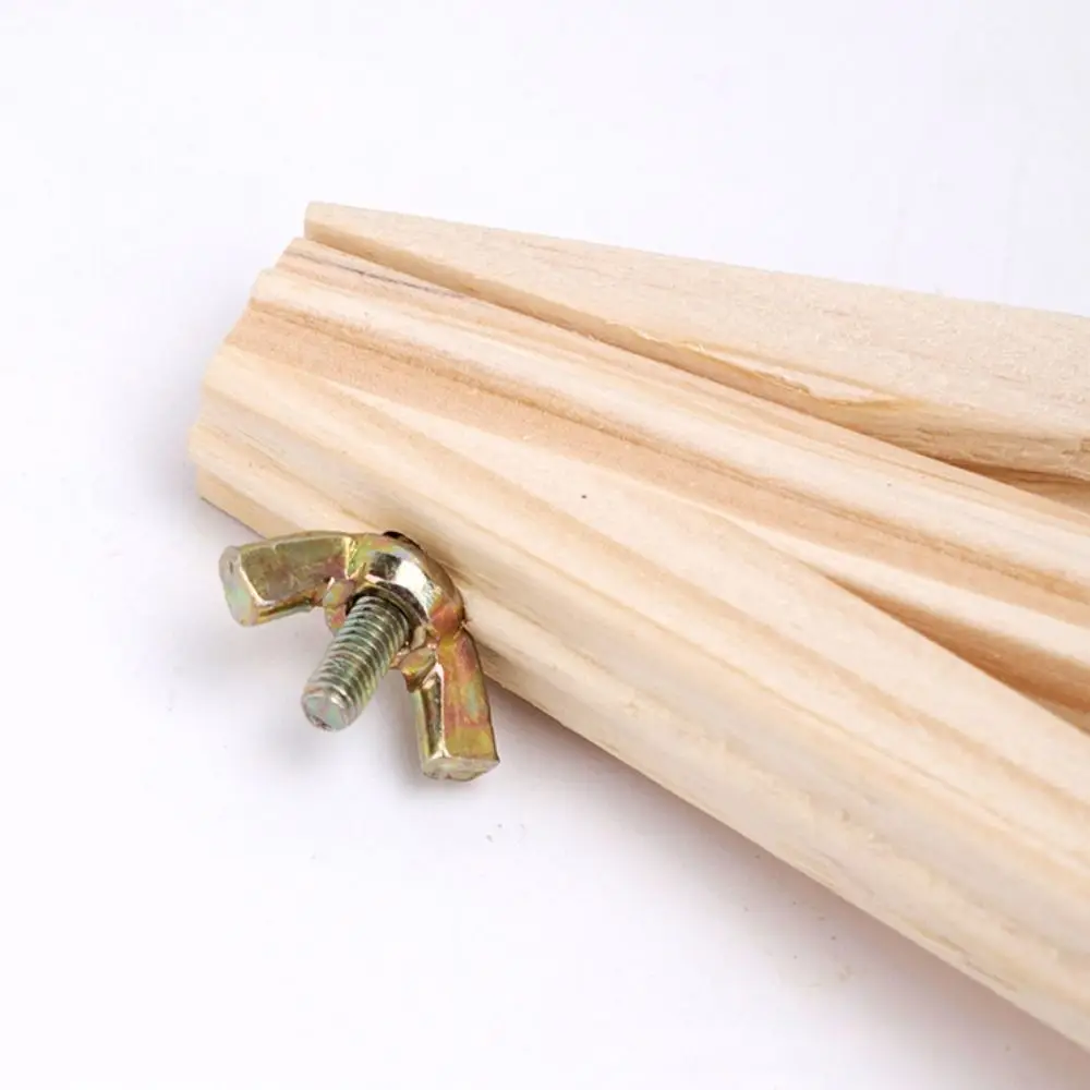 Supporto da Tavolo in Legno Pieghevole di Piccole Dimensioni per Esposizione Pitture, Artigianato Fai-da-te, a Forma di Triangolo, Supporto per Telefono da Scrivania - immagine 4