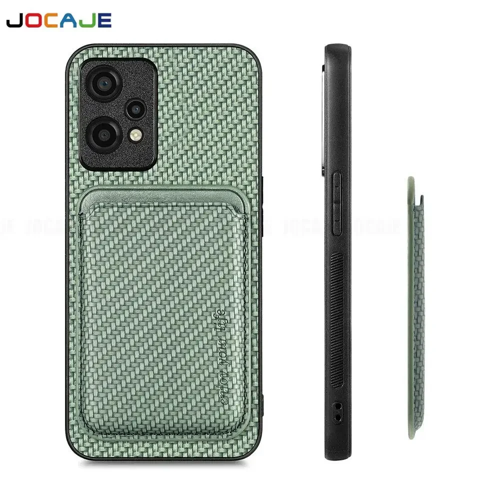 Magnetic Leather Card Holder Case with Magsafe Wireless Charging Compatibility