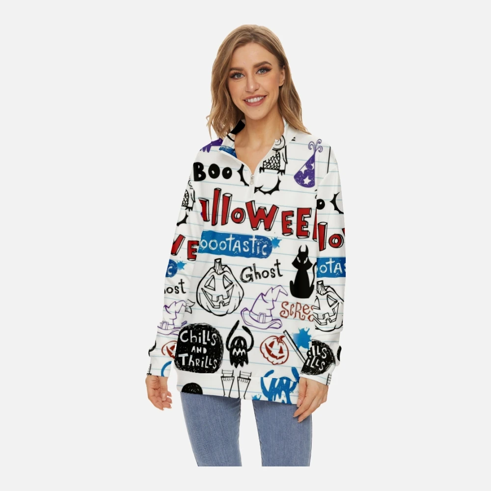 

Женская модная Толстовка с длинным рукавом и воротником-стойкой