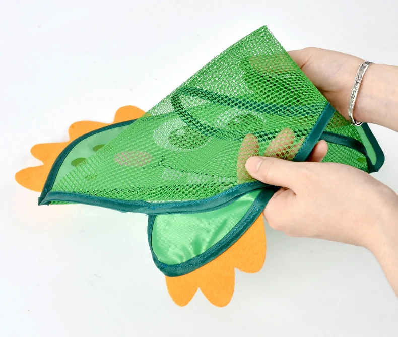 Dinosaur Animal Baby Bath Toys Organizer Kids Tidy Storage Suction Bathroom Bathtub Doll Hanging Bag Basket Mesh Bag Water Toys 5