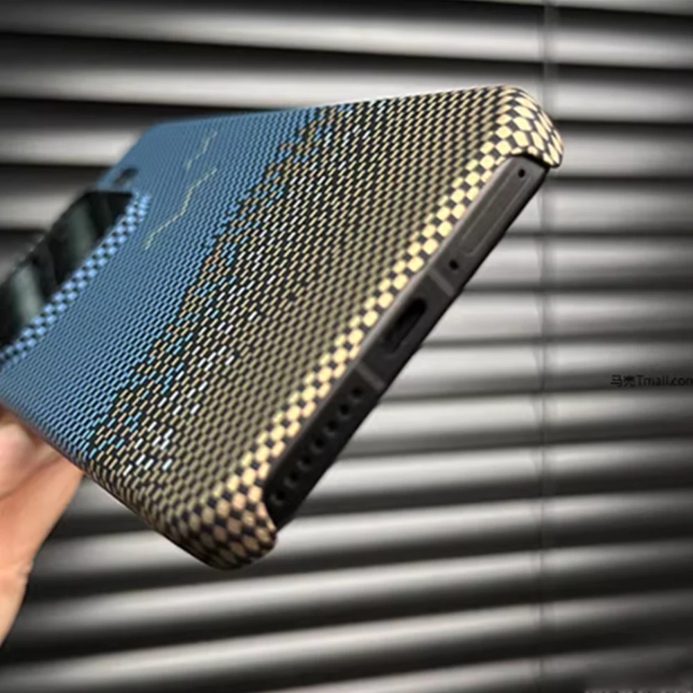 Luxury Slim Carbon Fibre Pattern Shockproof Matte Phone Case