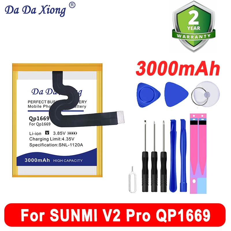 2023 Nuovo Qp1659 Zap1522 W5910 Qp1669 Sostituire La Batteria Per Veken Sunmi M1 V2 Pro Qp1659 Zap1522 W5910 Qp1669 Bateria + Strumenti Gratuiti