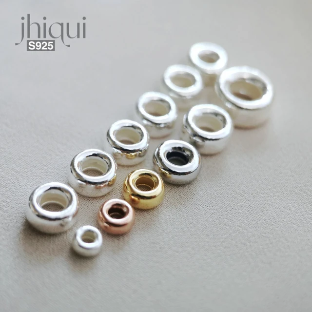 925 Sterling Silver Jewelry Making  925 Sterling Silver Spacer Beads -  5pcs 925 - Aliexpress