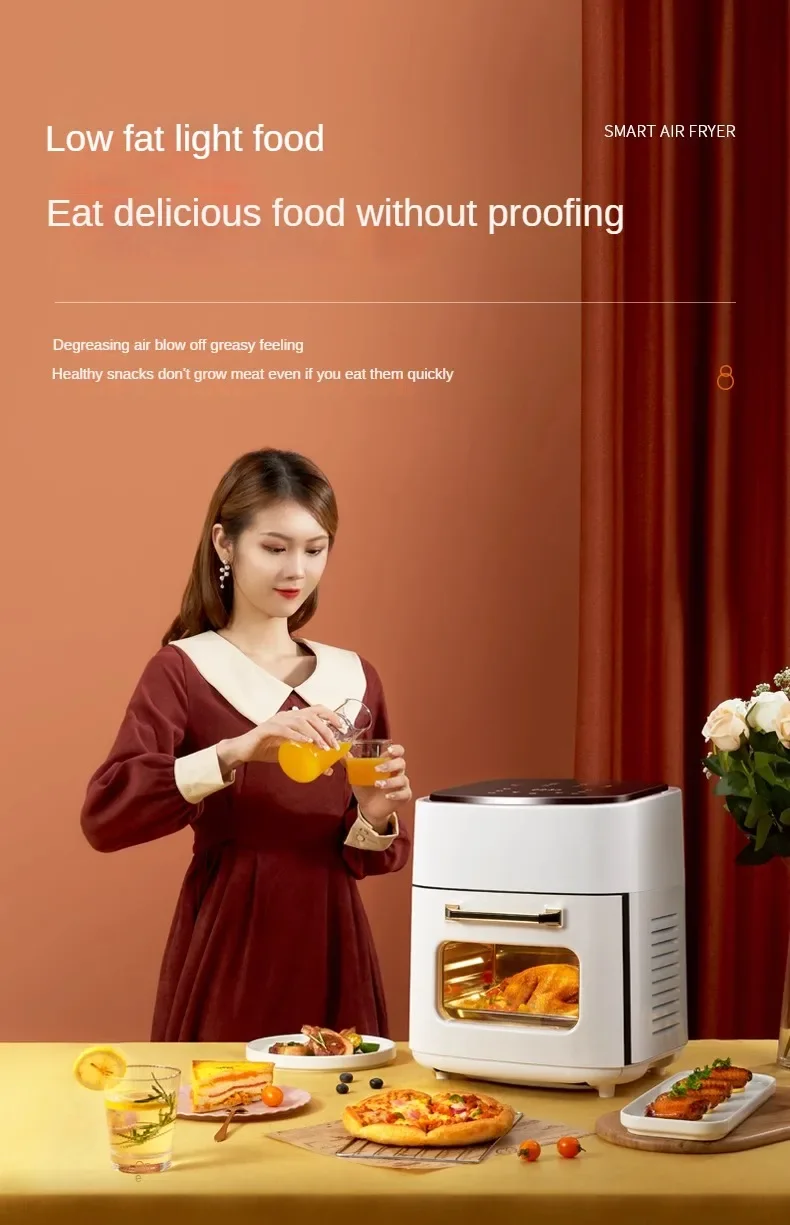 Description Picture 4 of item110V Air Fryer Oven Integrated Household Automatic Intelligent Deep Frying Pan Large Capacity Small Household Appliances