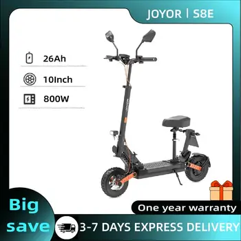 JOYOR S8E Scooter Elettrico Motore 800W 48V 26AH Batteria 10 Pollici Pneumatici E-Scooter Per Adulti 45 km/h Velocità Massima Portata 80 km City EScooter