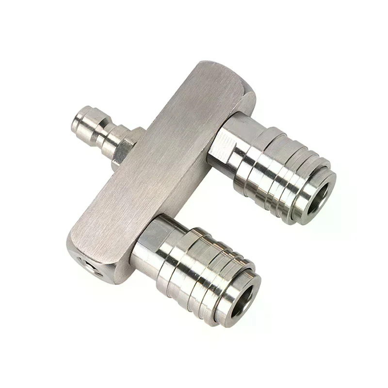 듀얼 카 노즐 어댑터 로드 퀵 커넥트 더블 스프레이 피팅 회전 노즐 자동차 고압 세척기 건 차량 청소 도구