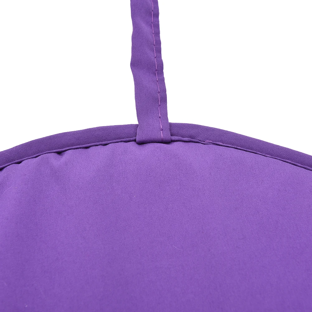 1pc Fabric Thickened Dining Chair Cushion Solid Colour Round Chair Cushion With Strap Indoor Garden Office Chair Seat Cushion 6