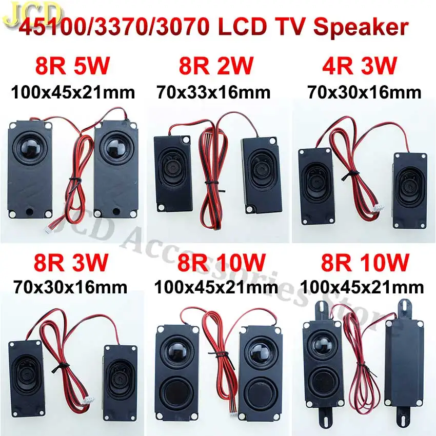 JCD 8ohm 4R 8R 2W 3W 5W 10W 45100/3370/3070 Loud Speaker With 4Pin PH2.0 Terminal Connector Computer LCD Monitor TV Speaker Horn computer speaker,audio speaker,horn loudspeaker