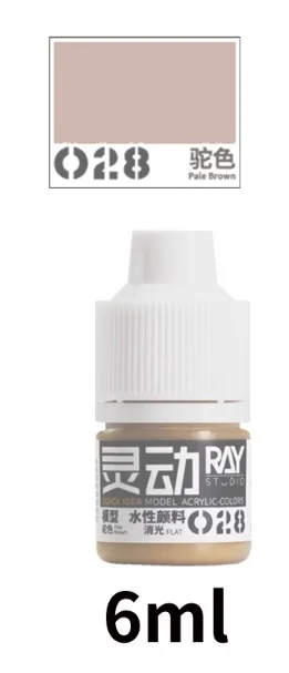 Acrylic Miniature Painting Water-Based Paint Set - Safe Non-Toxic Formula, 6ml Bottles
