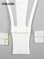 CHILLGIO Women Sexy Transparent Mesh Bodysuits Summer Hollow Fashion Erotic Rompers Sheer One Piece Combination Tight Catsuits - Image 6