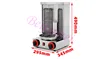 Vertical Rotating BBQ Grill LPG Gas Kebab Meat Rotisserie Machine Commercial Doner Meat Oven Shawarma 6