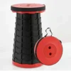 2025 Adjustable Folding Telescopic Stool Portable Outdoor Travel Storage Fishing Chair Rainbow Collapsible Plastic Stool 5