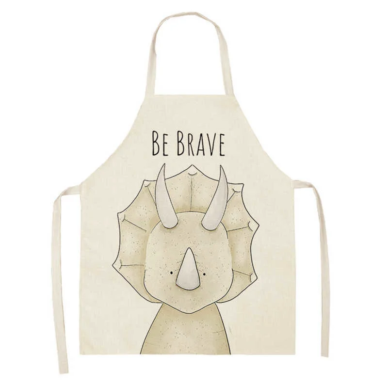 Naprún Cócaireachta Cistine Naprúin Chlóite Ainmhithe Do Leon Elk Bear Sionnach Mná Rothar Muinchille Bib Apron Páistí Apron Baile Bib