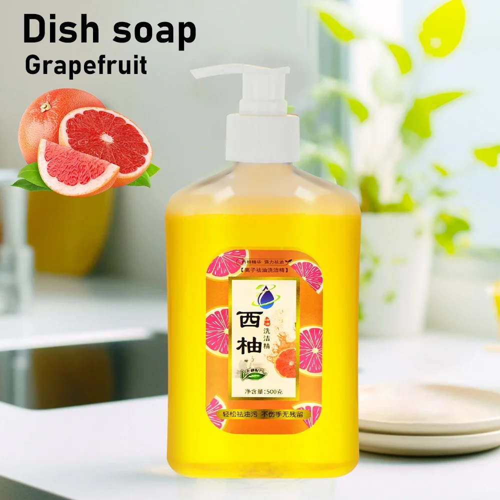 Dish Soap Squeeze Dishwashing Liquid Non-Scratch Sponges for Dishes Original Scent Degreasing