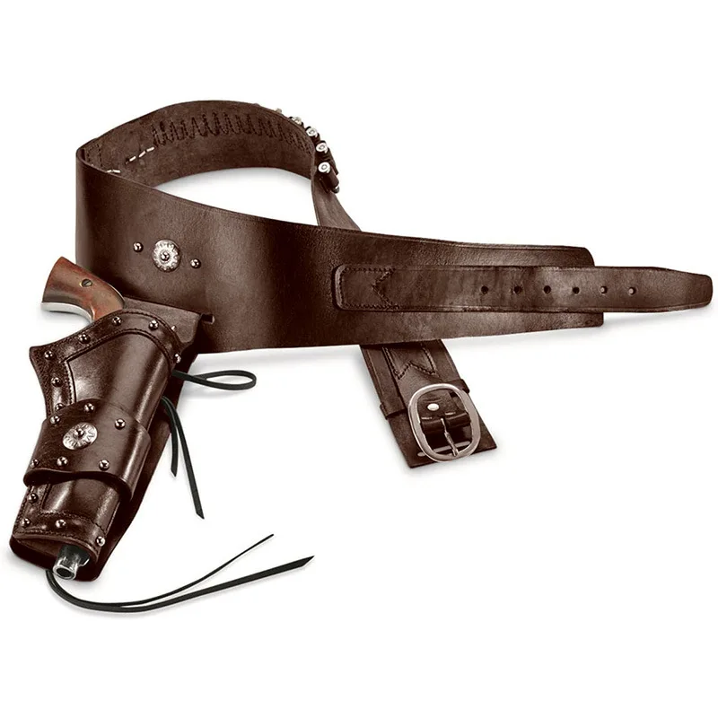 Medieval Revolver Holster Cowboy Cosplay Costume Fixture Belt Party Props