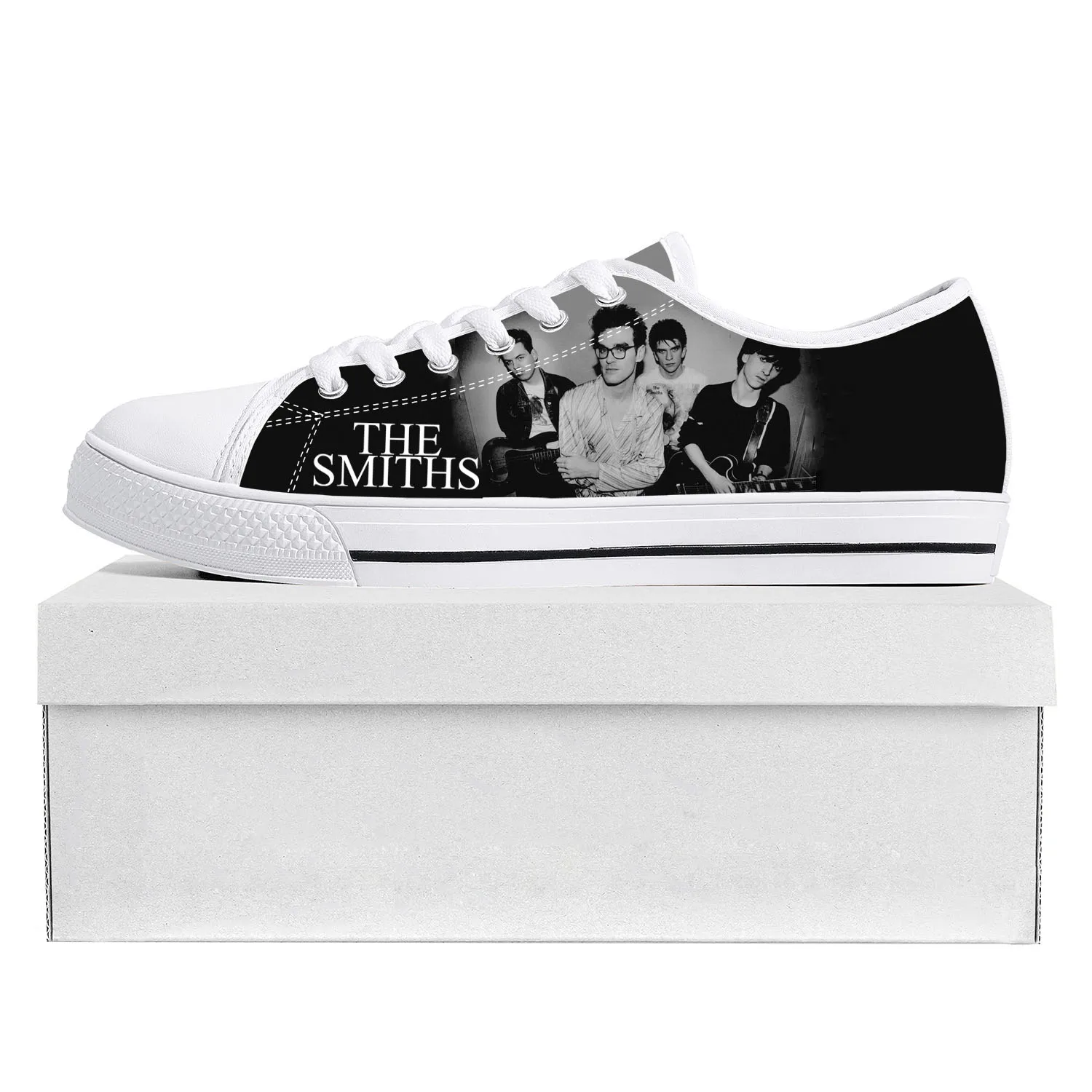

The Smiths Rock Band Low Top High Quality Sneakers Mens Womens Teenager Canvas Sneaker Prode Casual Couple Shoes Custom Shoe