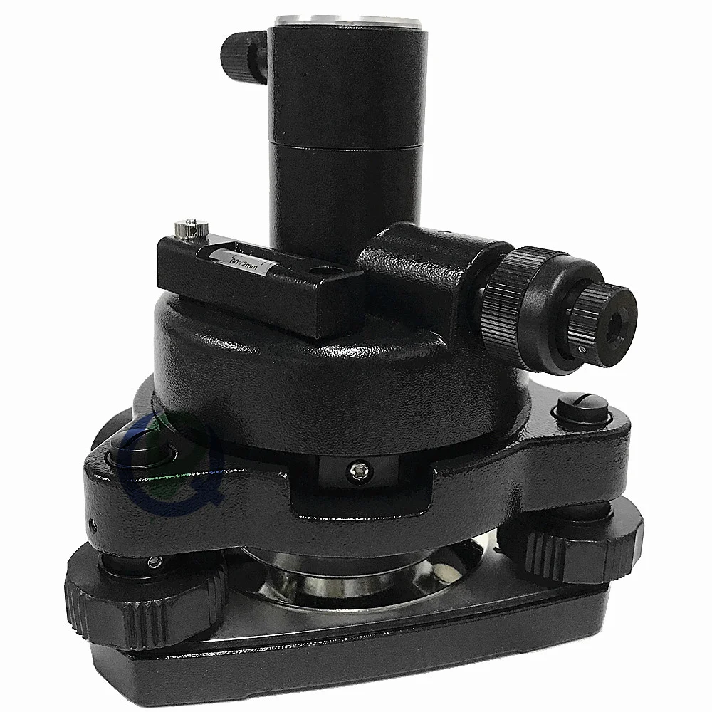 

New version Black Three-jaw Tribrach & Adapter With Optical Plummet For Total Station Prism GPS Surverying