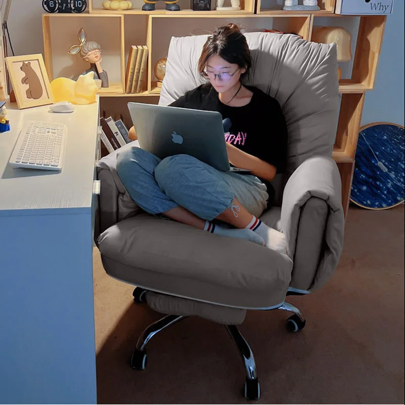 

Designer Office Chair Back Cushion Fluffy Comfort Computer Armchair Chaise Lounge Cadeiras De Escritorio Home Furniture