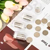 1pcs Round Clear Coin Tubes Plastic Coin Tubes with Screw Cap and Shockproof Protective Foam Pad for Coin Collecting Supplies 5
