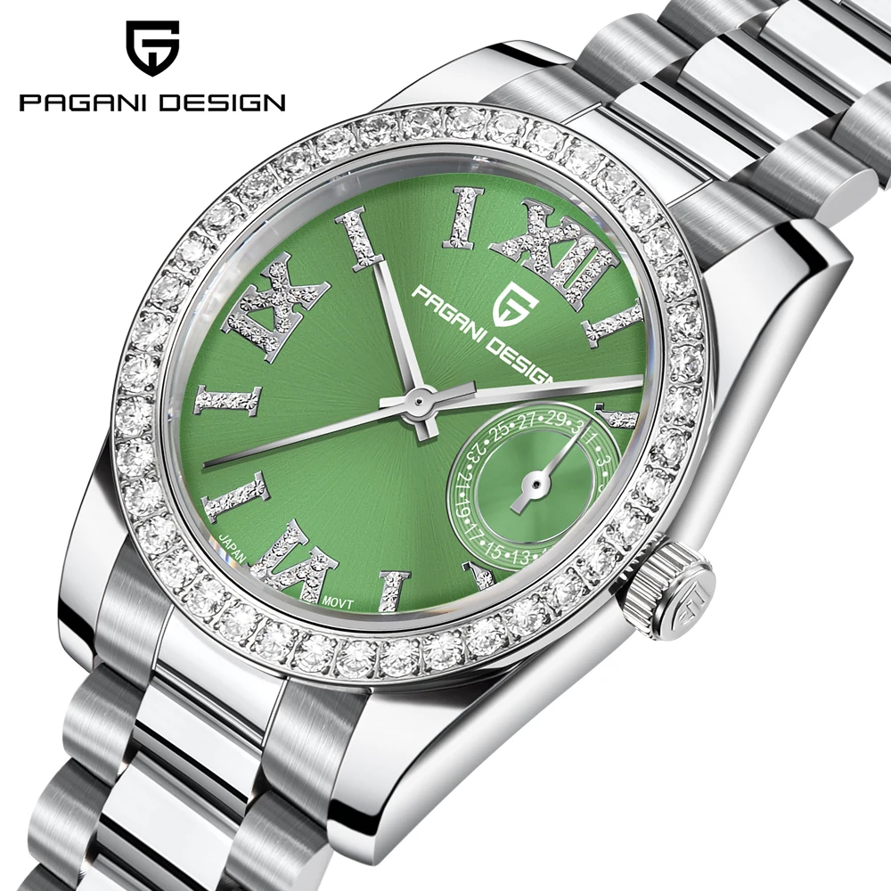 

PAGANI DESIGN Quartz wrist watch brand TMI VH65 Movement Women's Casual Fashion watch Sapphire 100m Waterproof reloj hombre
