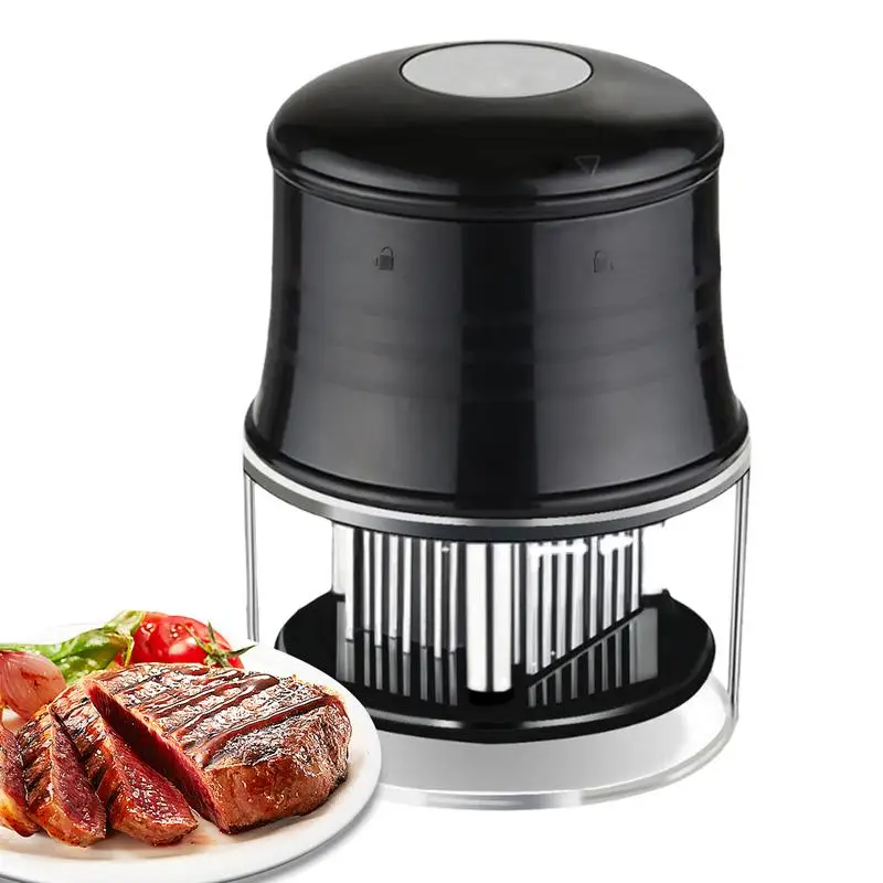 1pcs Stainless Steel Meat Tenderizer Kitchen Meat Tool For Cooking BBQ 56 Blades Needle Hammer Tenderizer For Steak Beef