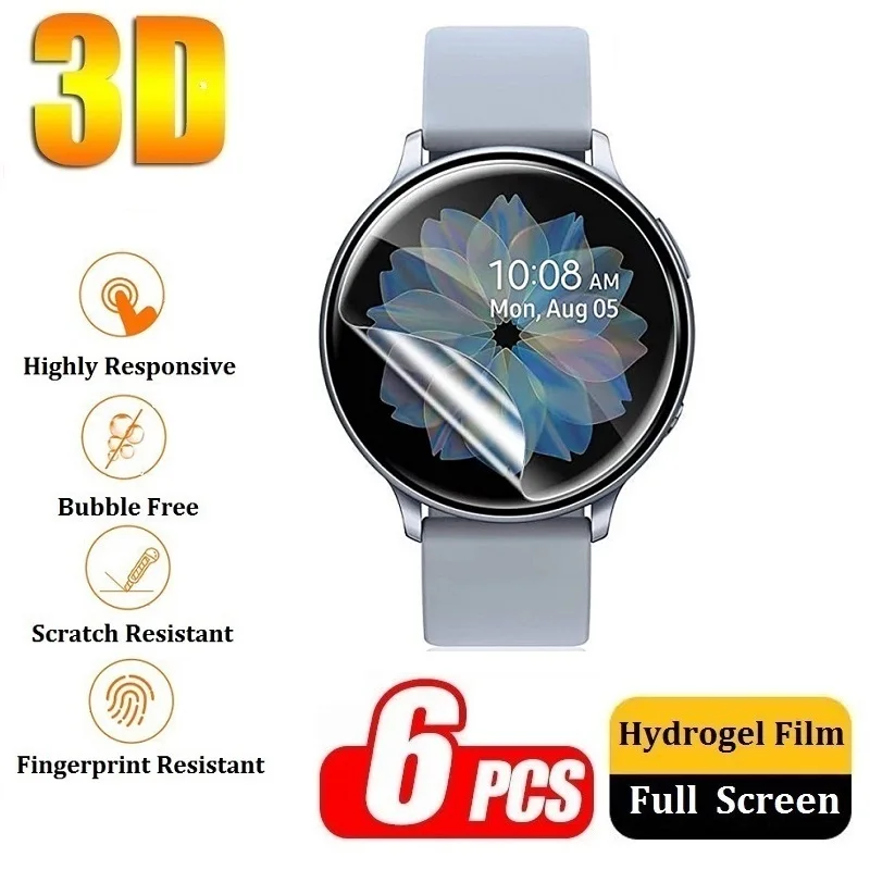 Pellicola Protettiva Su Samsung Galaxy Watch Active 2 Pellicola Salvaschermo Per Samsung Active 2 44Mm 40Mm (Non Vetro) Pellicola Idrogel