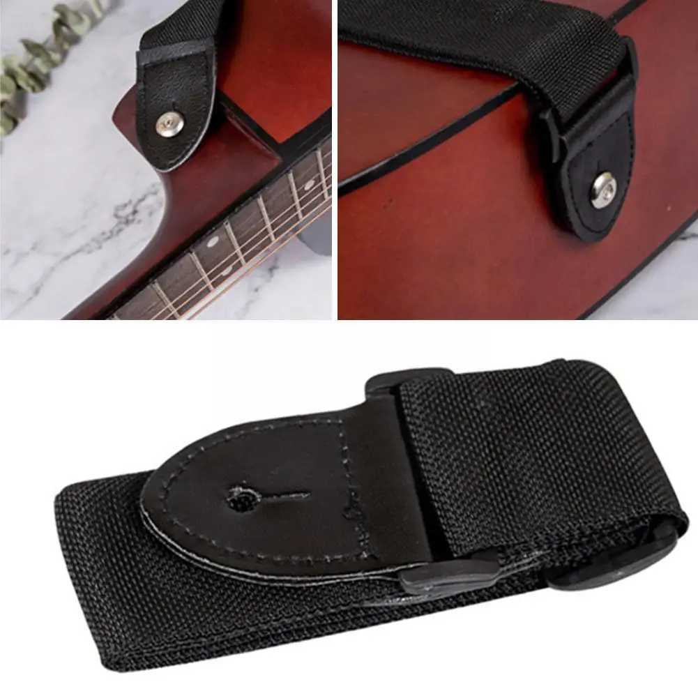 

Guitar Strap Universal Guitar Strap Adjustable Nylon Guitar Belt With PU Leather Ends For Folk Wooden Classical Guitar 1pc O8Q0