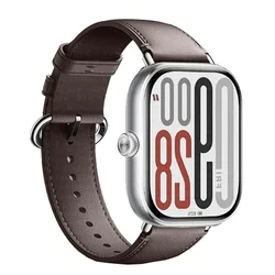 Premium Leather Smart Watchband Replacement Wristband Bracelet for Redmi Watch 5 (Coffee)
