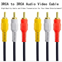 Premium Gold - Plated AV Cable with Oxygen - Free Copper Core for Enhanced Audio and Video Quality