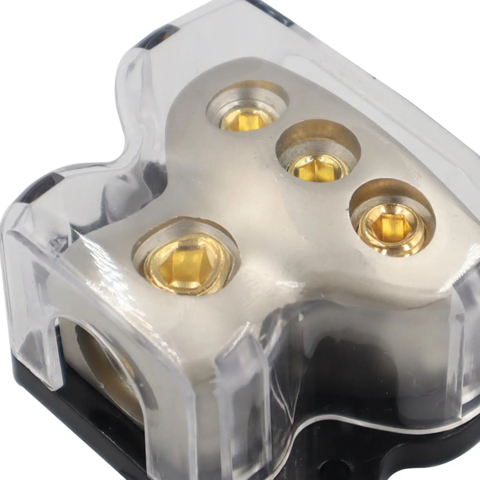 Power Distribution Block 1x0 Gauge in 3x4 Gauge Out Fit for Car Audio Splitter Replace 3 Way Amp Power Ground Distributor Block power distribution block