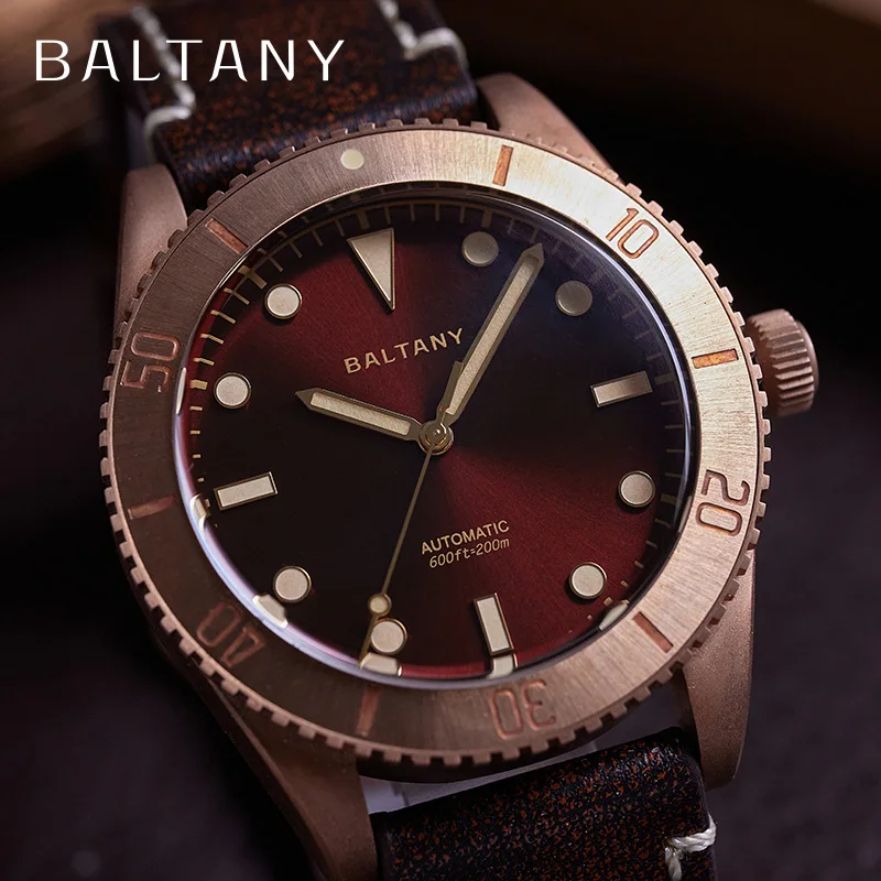 

Часы наручные Baltany Мужские механические, водостойкие, 44 мм, Водонепроницаемость 200 м