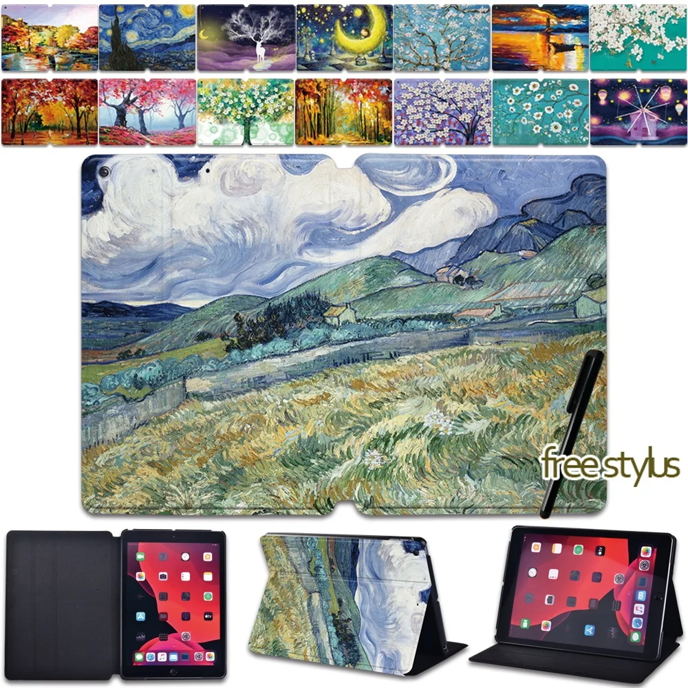 Capa de Couro com Suporte Capa para Ipad Mini 12345 Ipad Pro 9.7 10.5 11 Gêmeos Ipad Air Ipad 234 Ipad Geração