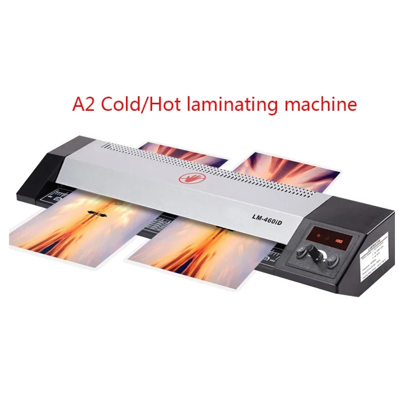 

A2 A3 A4 Photo Paper Film Laminating Machine Cold/Hot Laminator Max Width 220V 700W 460mm LM-460ID-A2 Plastic Sealing Machine