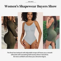 Smoothing Shapewear Bodysuit for Women Faja Full Body Shaper Thong Soft Body Shaping Sculpting Breast Slimming Underwear 5