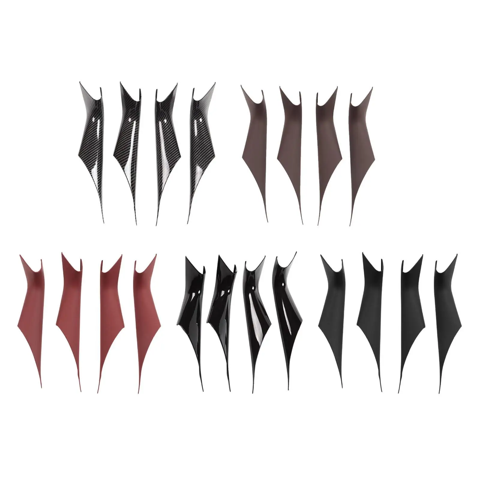 

4 шт., крышка ручки для внутренней двери автомобиля для BMW 5 Series, запчасти для компонентов