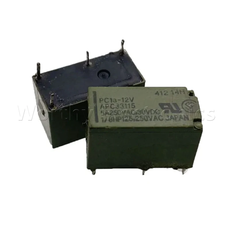 

Бесплатная доставка, 10 шт./партия, реле, 12 В постоянного тока, 5 А, 4 контакта, фотолампа