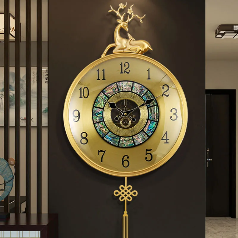 Orologio Da Parete A Pendolo Di Lusso A Led Orologio Da Parete A Led Con Design In Vetro Nordico Dorato Orologio In Metallo Retrò Da Parete Mobili Da 