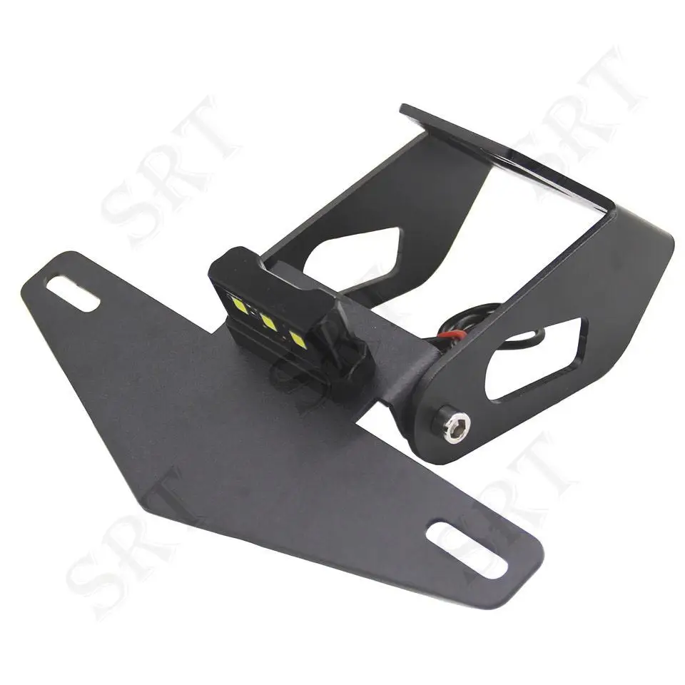 Fit For Kawasaki Ninja 400 500 Ninja500-Motorcycle Accessories LED lighting Lamp Bracket Rear license Plate Holder motorcycle license plate holder