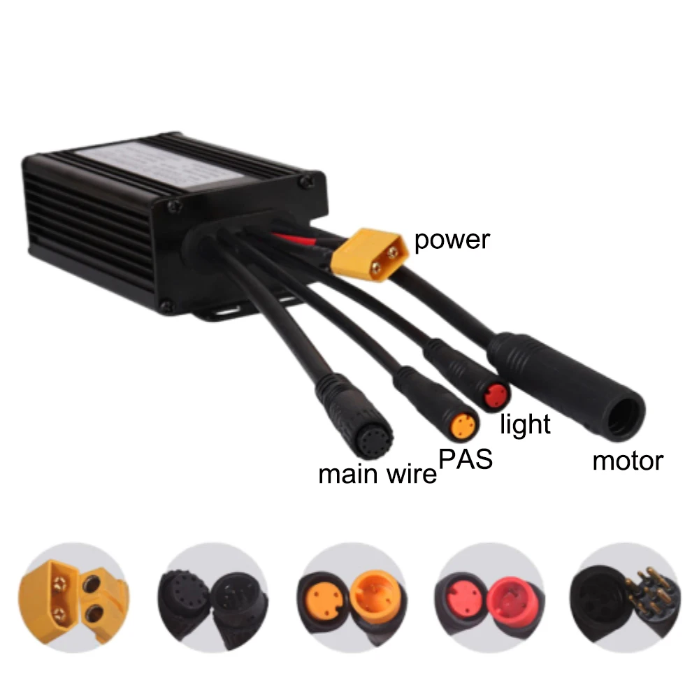 Sinewave Brushless Motor Controller 36V/48V 250-350W 500W 22A Waterproof for Electric Vehicle Ebike dc motor speed controller motor speed controller electric motor speed controller