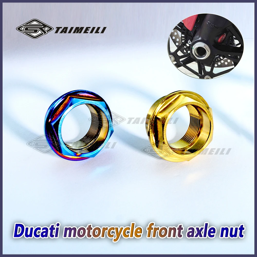

TAIMEILI titanium alloy nuts are suitable for modification and repair of Ducati's front wheel axle nuts made of titanium alloy m