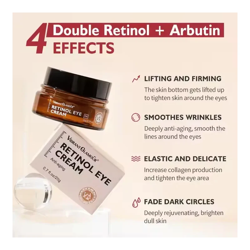 Vital GLAMOUR Retinol 2-Piece Set For Moisturizing Facial Skin Care