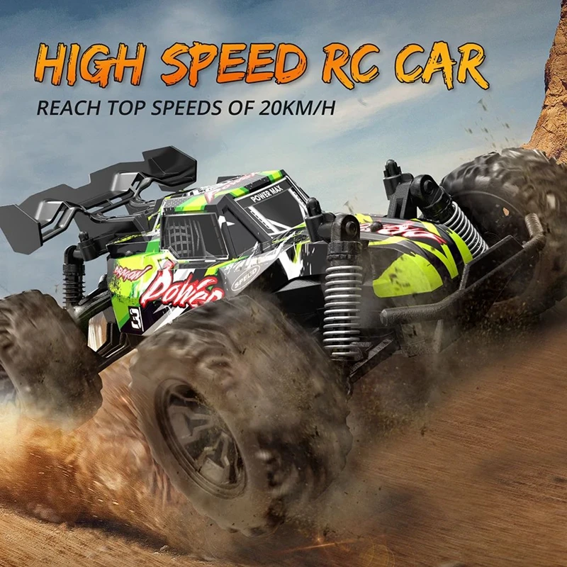 Auto RC Fuoristrada 1:20, Radiocomando 2.4G, Velocità 20 Km/h, Camion Telecomandato per Arrampicata e Drift, Giocattolo Regalo per Bambini - Image 2