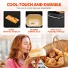 17-in-1 bread maker, 710W dual heater bread maker, 2LB stainless steel bread maker, with nut dispenser and ceramic pot 6