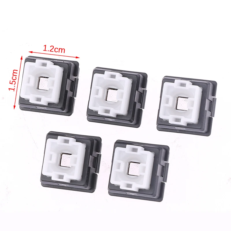 5 Pz Plastica Romer-G Interruttore Tastiera Meccanica Albero Cambio Albero Nero Per Logitech G310 G413 G512 G613 G810 G910