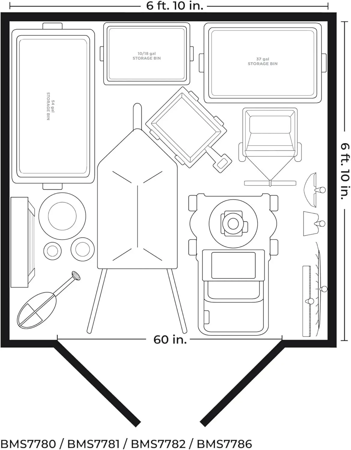 Modern Outdoor Storage Shed, 200 cu. ft. Peppercorn Resin Plastic Shed for Lawn Mower, Bikes, Utility Tools, Patio, & Yard.