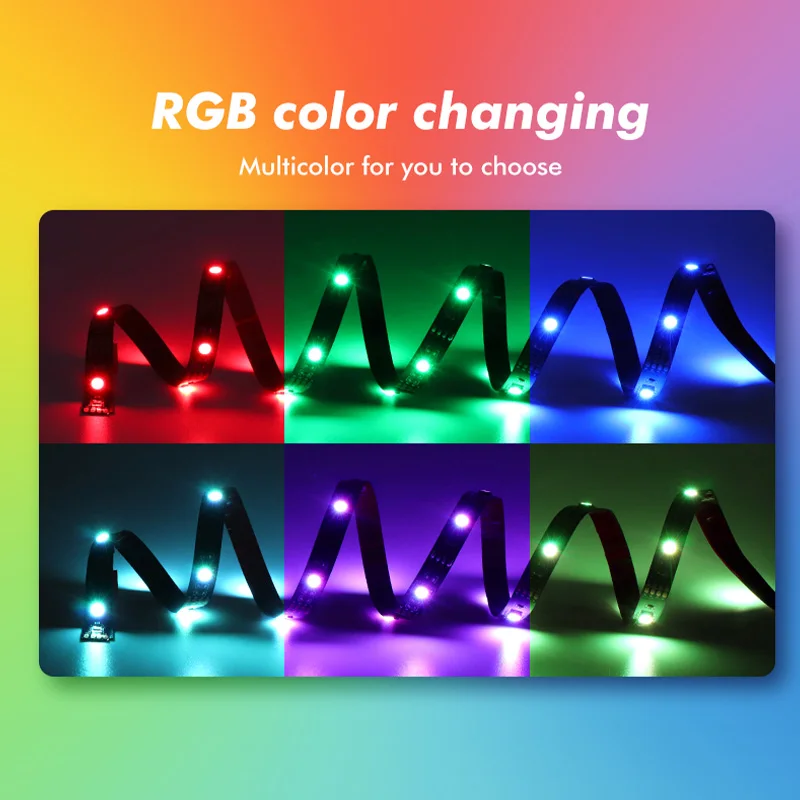 스마트 홈 USB LED 조명, 투야 와이파이 RGB LED 스트립 조명, 5050 스마트 LED TV 후면 조명, 알렉사 구글 스마트 홈과 웍, DC5V
