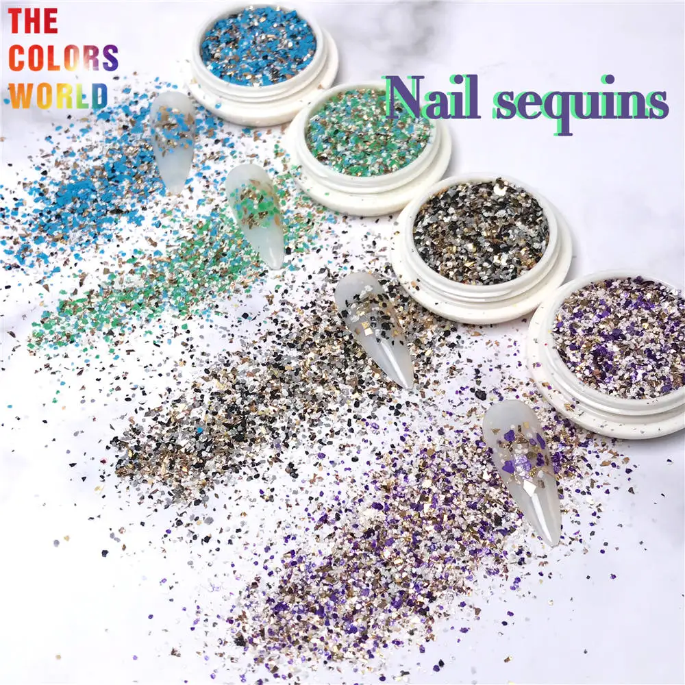 TCT784 Mix Shards Nail And Hair Matte Sequins Banquet Home Outdoor